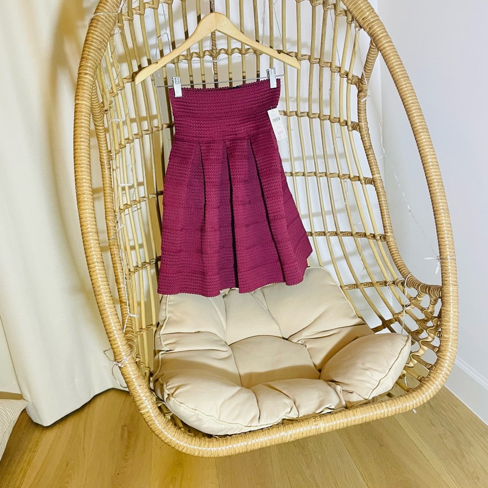 Anthropologie Burgundy red skirt